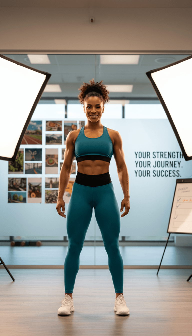 Client showing confidence and visible body composition changes from personal training