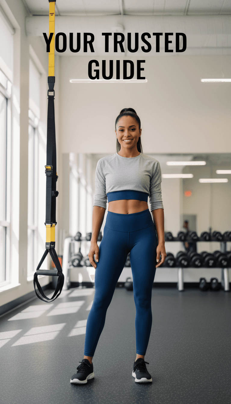 Confident personal trainer in modern gym environment
